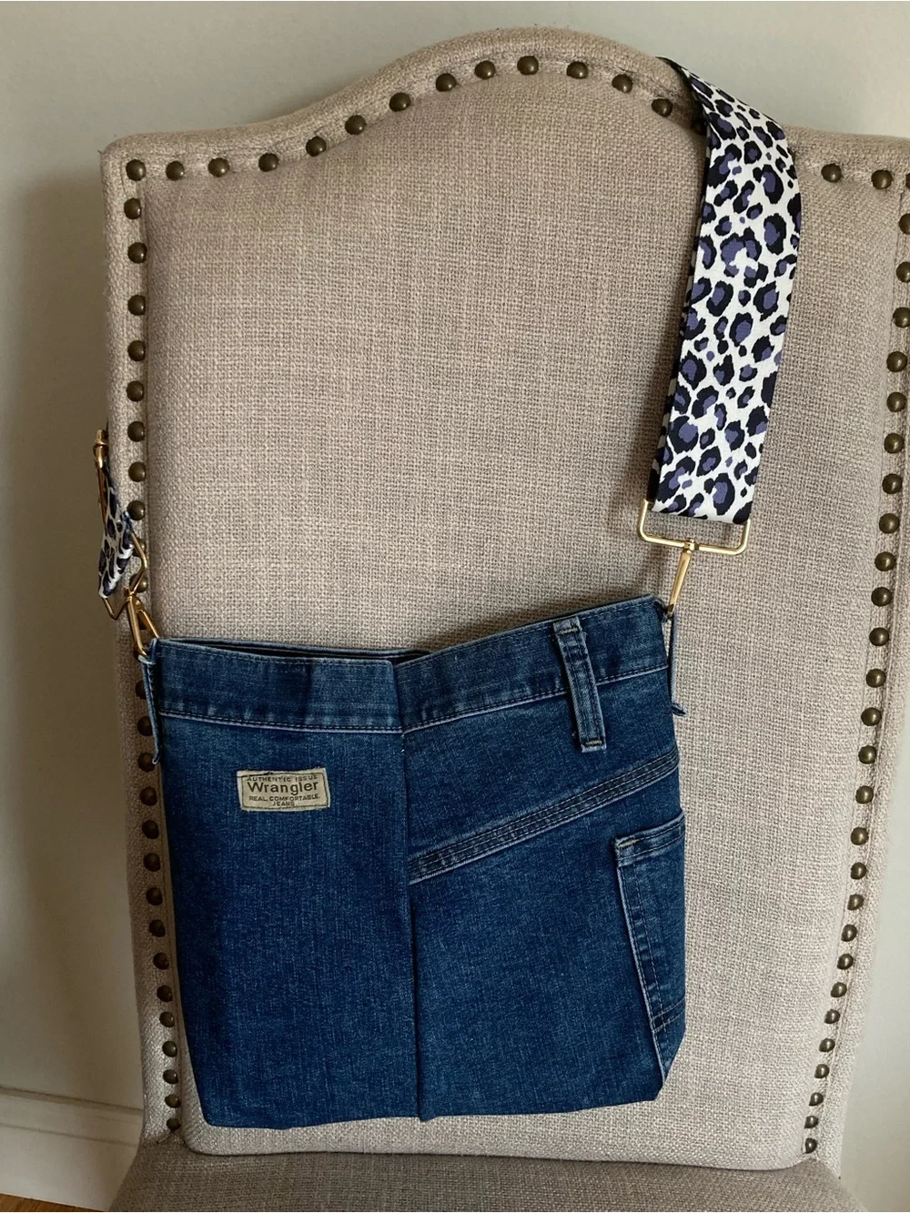 Denim Crossbody  (handcrafted)
